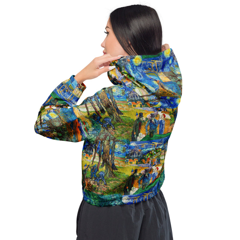 Women’s cropped windbreaker - Objet D'Art