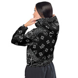 Black Bandana Women’s cropped windbreaker - Objet D'Art