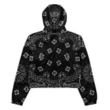 Black Bandana Women’s cropped windbreaker - Objet D'Art