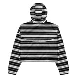 Striped Women’s cropped windbreaker - Objet D'Art