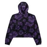 Hibiscus Print Women’s cropped windbreaker - Objet D'Art