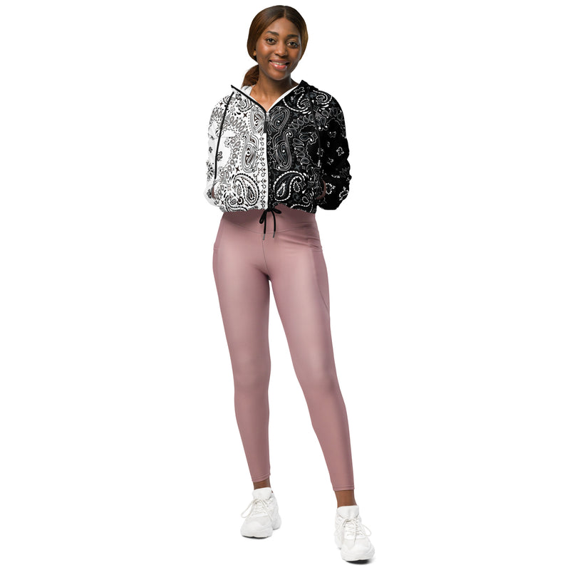 Bandana Art Women’s cropped windbreaker - Objet D'Art