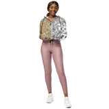 Bandana Print Women’s cropped windbreaker - Objet D'Art
