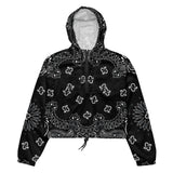 Black Bandana Women’s cropped windbreaker - Objet D'Art