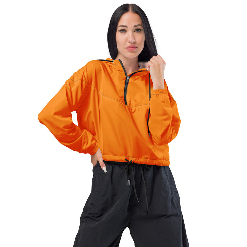 Turmeric Women’s cropped windbreaker - Objet D'Art