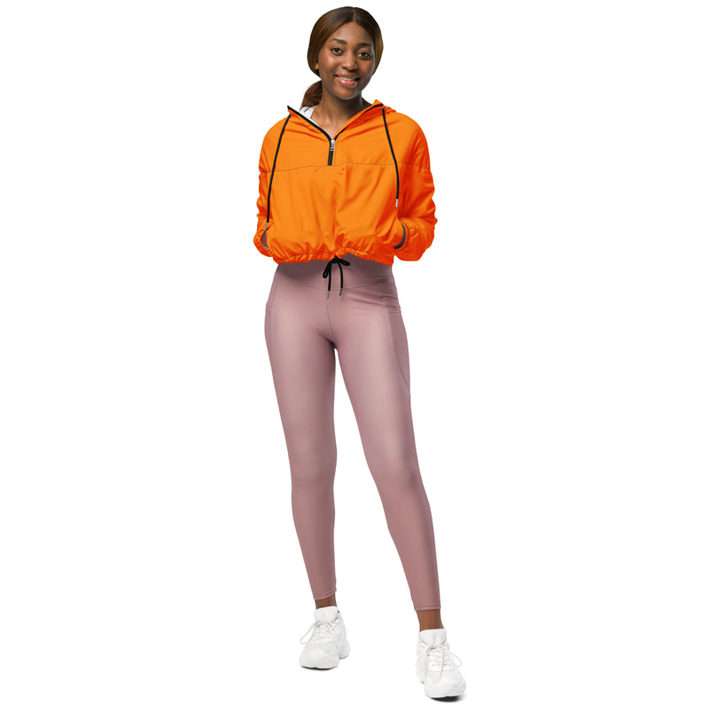 Turmeric Women’s cropped windbreaker - Objet D'Art