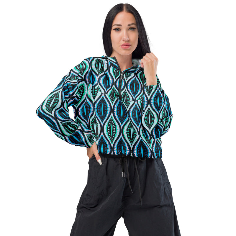 The Real Ogee Women’s cropped windbreaker - Objet D'Art