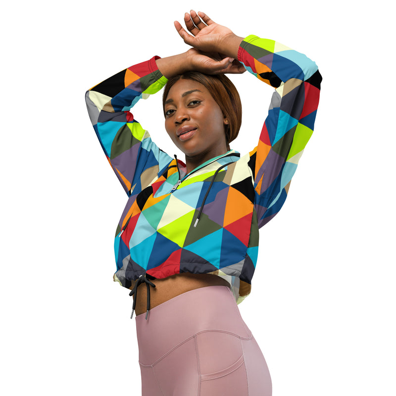 Women’s cropped windbreaker - Objet D'Art