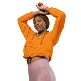 Turmeric Women’s cropped windbreaker - Objet D'Art