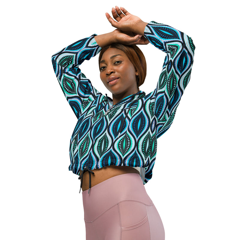 The Real Ogee Women’s cropped windbreaker - Objet D'Art