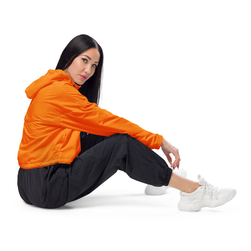 Turmeric Women’s cropped windbreaker - Objet D'Art