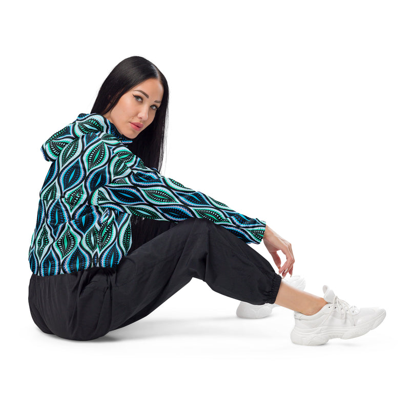 The Real Ogee Women’s cropped windbreaker - Objet D'Art