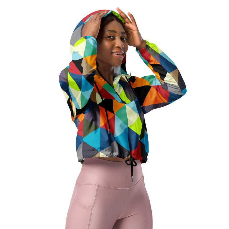 Women’s cropped windbreaker - Objet D'Art