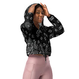 Black Bandana Women’s cropped windbreaker - Objet D'Art