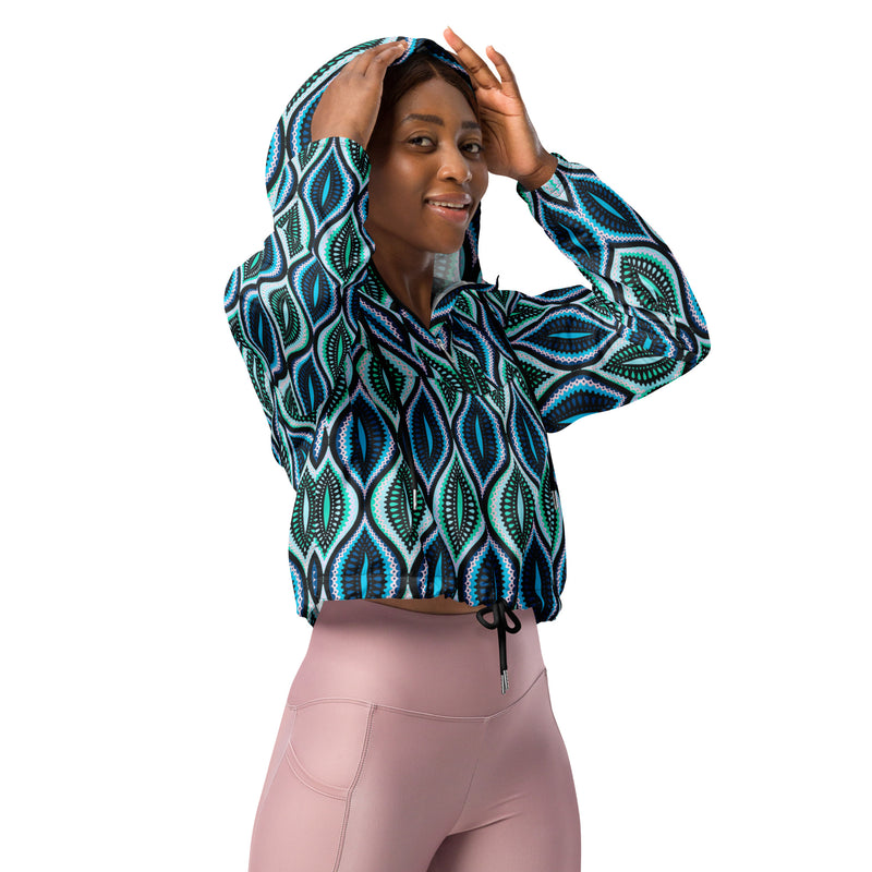 The Real Ogee Women’s cropped windbreaker - Objet D'Art