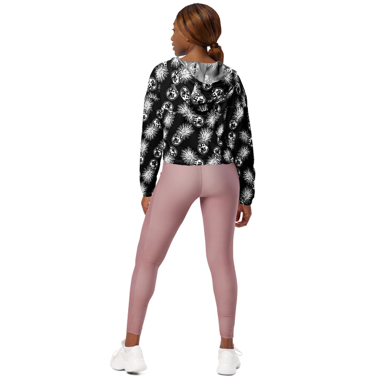 Bauhaus Pineapple Women’s cropped windbreaker - Objet D'Art