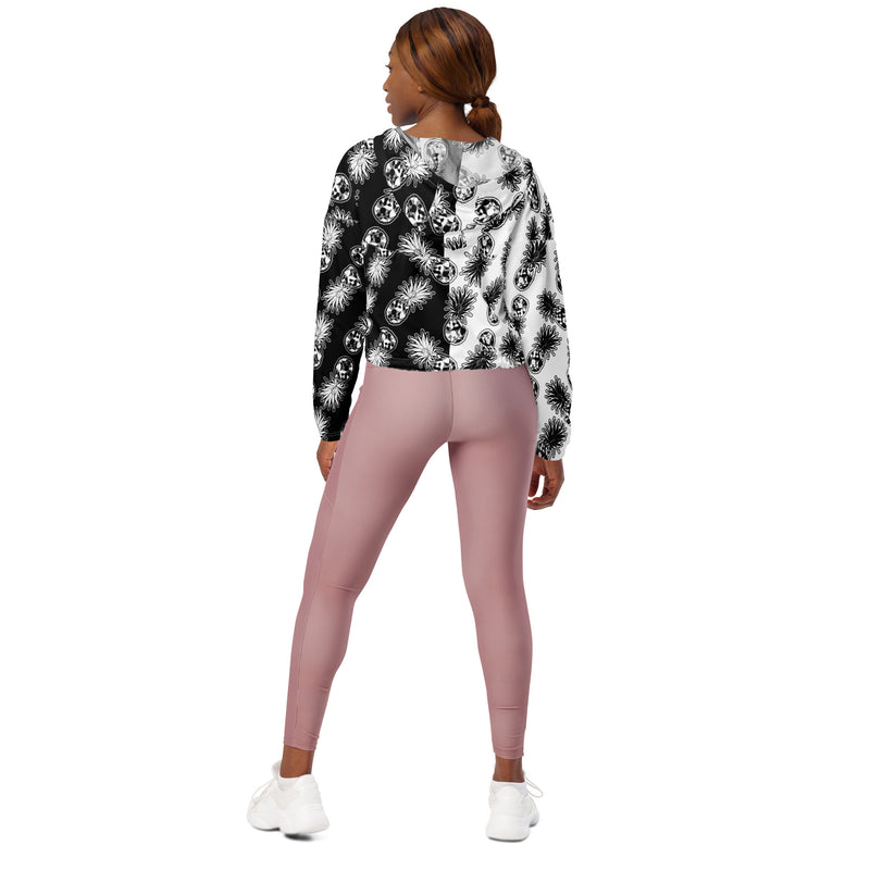 Bauhaus Pineapples Women’s cropped windbreaker - Objet D'Art