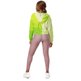 Two-Tone Lime Green Women’s cropped windbreaker - Objet D'Art