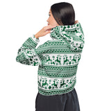 Winter Wonderland Women’s cropped windbreaker - Objet D'Art