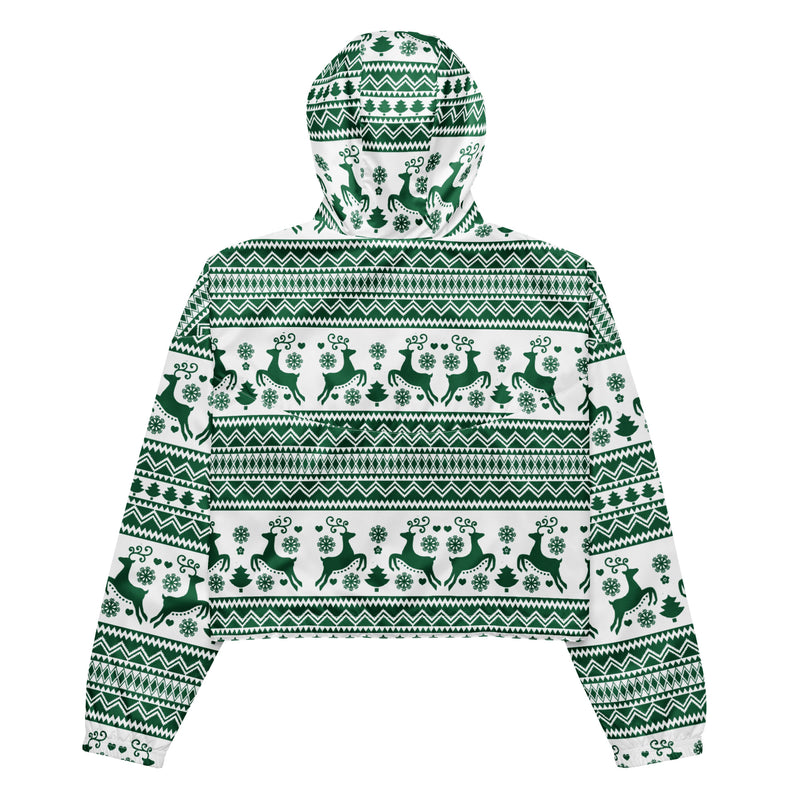 Winter Wonderland Women’s cropped windbreaker - Objet D'Art