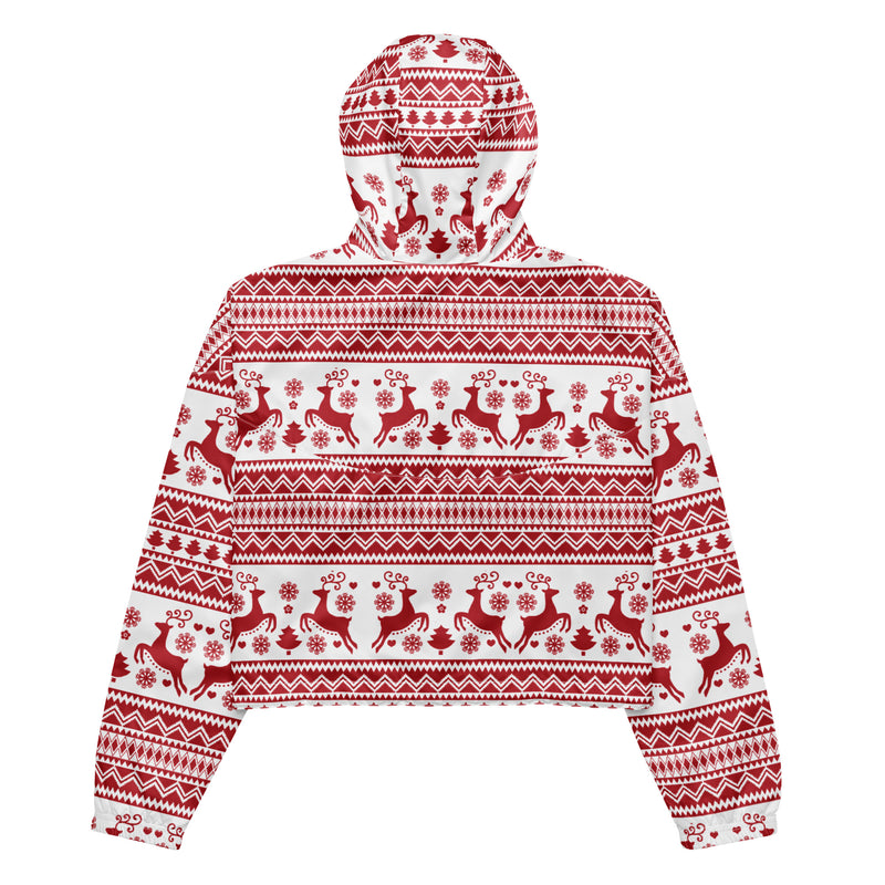Winter Wonderland Women’s cropped windbreaker - Objet D'Art
