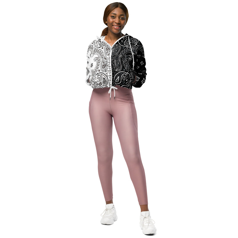Bandana Art Women’s cropped windbreaker - Objet D'Art