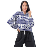 Winter Wonderland Women’s cropped windbreaker - Objet D'Art