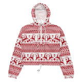 Winter Wonderland Women’s cropped windbreaker - Objet D'Art