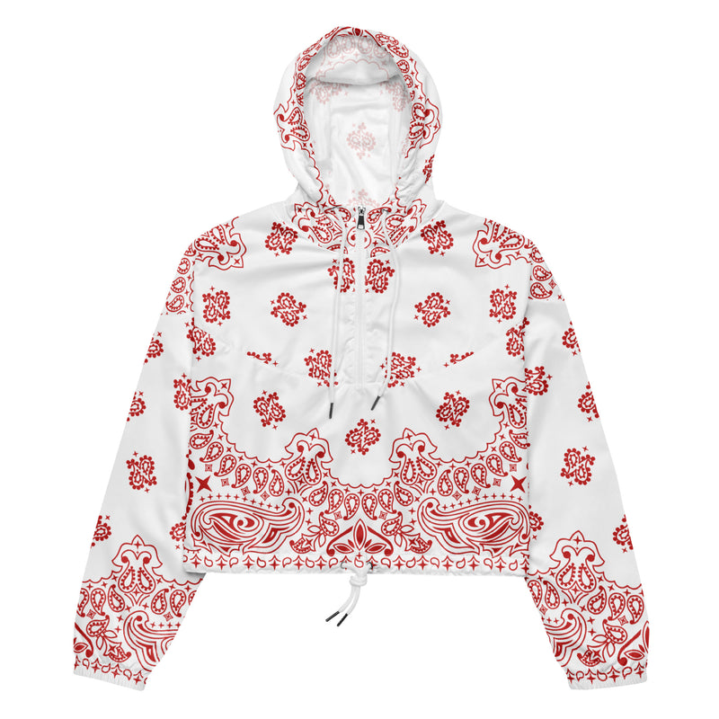 Bandana Art Women’s cropped windbreaker - Objet D'Art