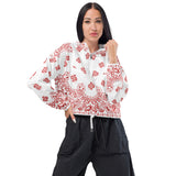 Bandana Art Women’s cropped windbreaker - Objet D'Art
