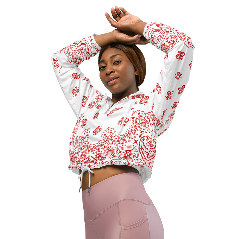 Bandana Art Women’s cropped windbreaker - Objet D'Art