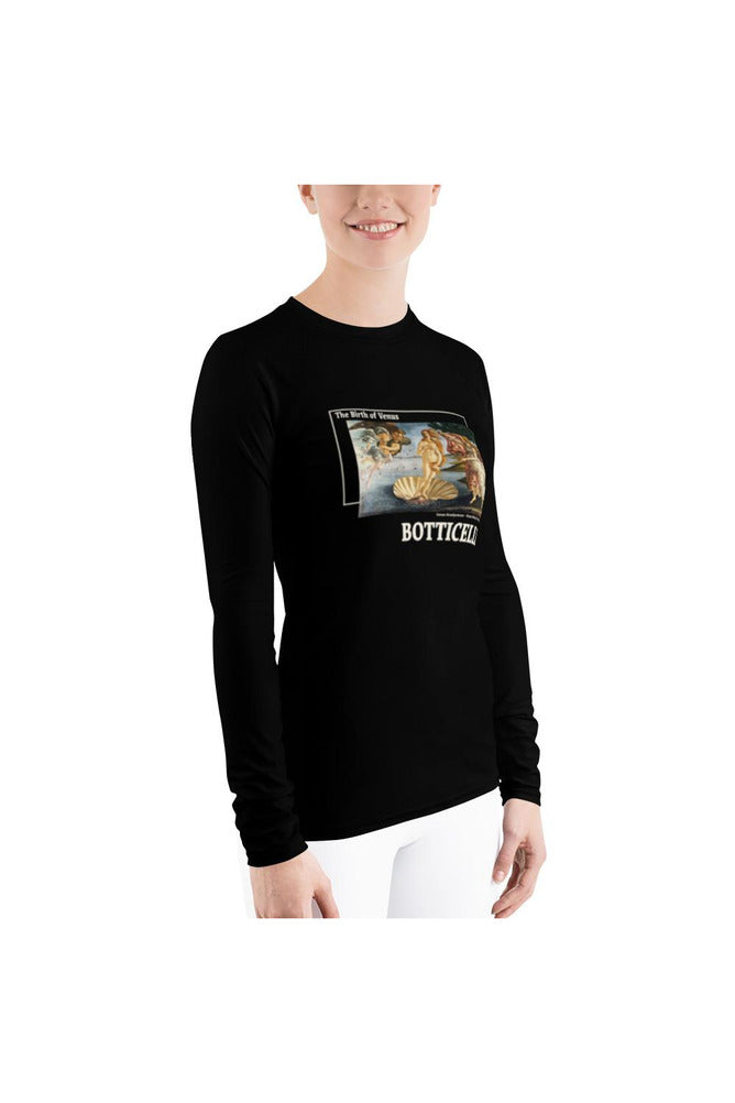 Birth of Venus Women's Rash Guard - Objet D'Art