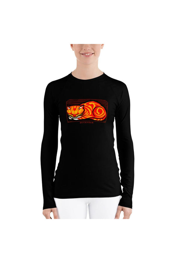 December Cat Women's Rash Guard - Objet D'Art