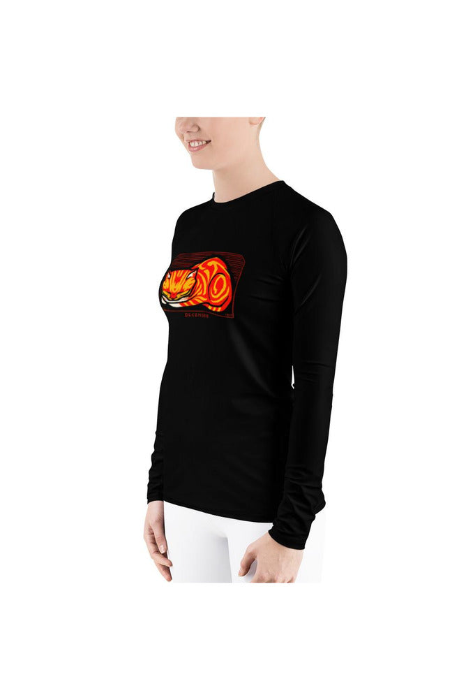 December Cat Women's Rash Guard - Objet D'Art