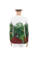 Tropical Forest with Monkeys (1910) by Henri Rousseau Women's Rash Guard - Objet D'Art