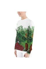 Tropical Forest with Monkeys (1910) by Henri Rousseau Women's Rash Guard - Objet D'Art