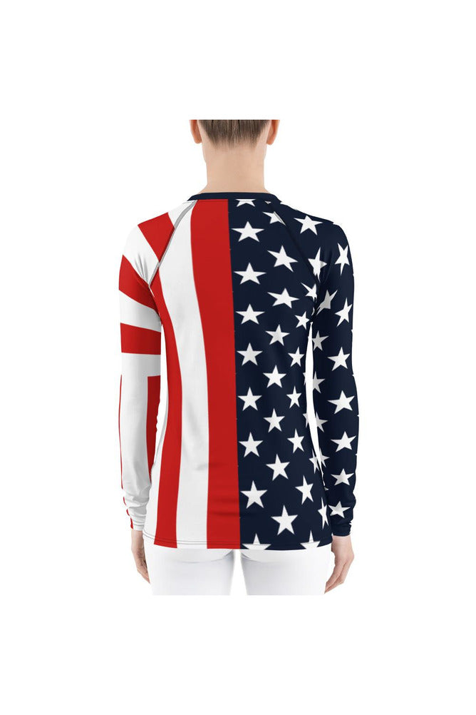 USA Women's Rash Guard - Objet D'Art