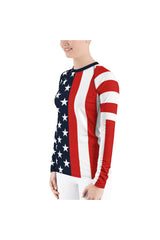 USA Women's Rash Guard - Objet D'Art