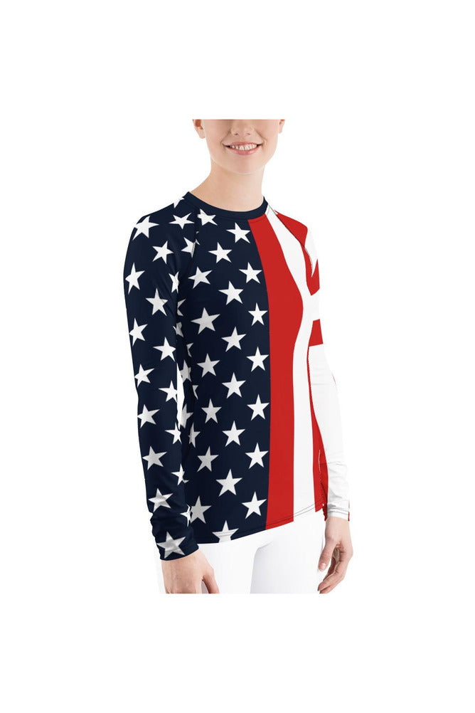 USA Women's Rash Guard - Objet D'Art