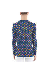 Valentine's Day Candy Print Women's Rash Guard - Objet D'Art