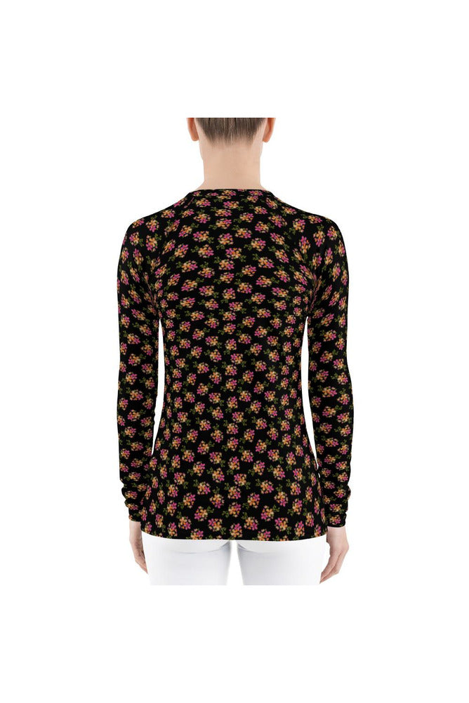 Flowery Women's Rash Guard - Objet D'Art