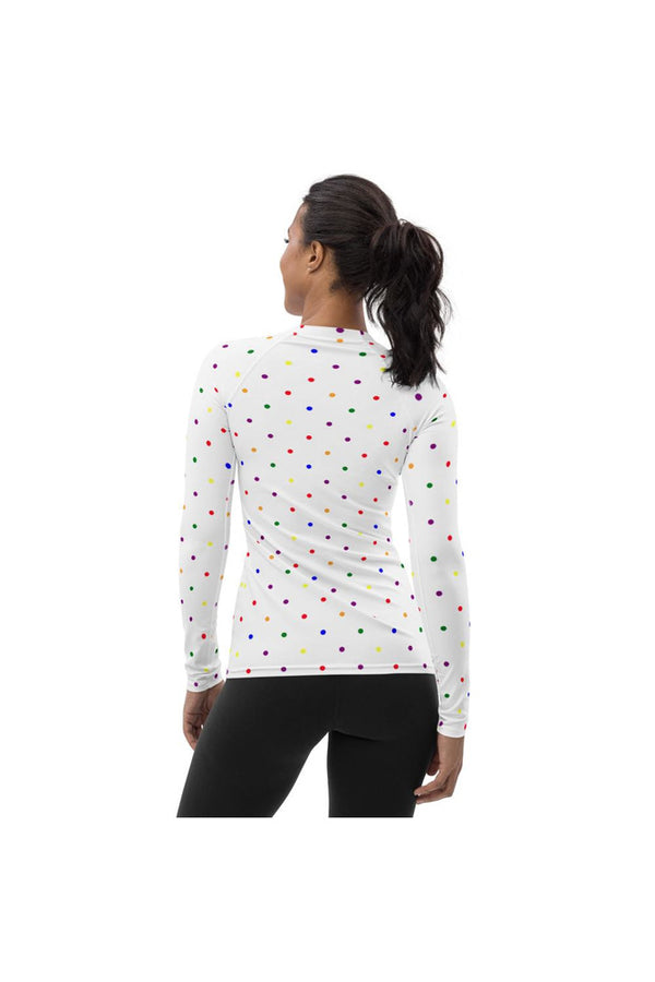 Rainbow Drops Women's Rash Guard - Objet D'Art