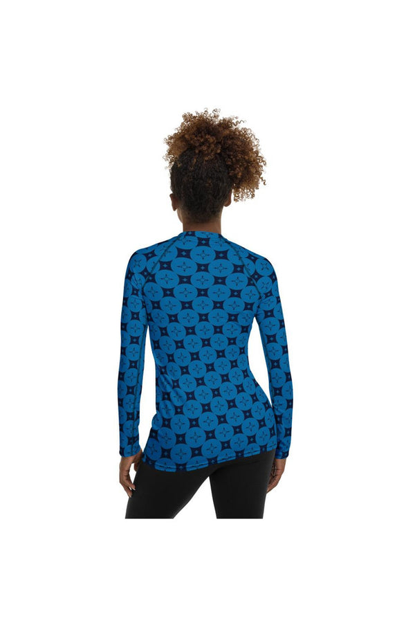 ROYALTY BLUE Women's Rash Guard - Objet D'Art