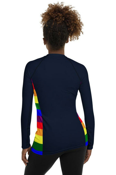 Coastal Rainbow Women's Rash Guard - Objet D'Art