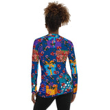 Holiday Greeting Women's Rash Guard - Objet D'Art