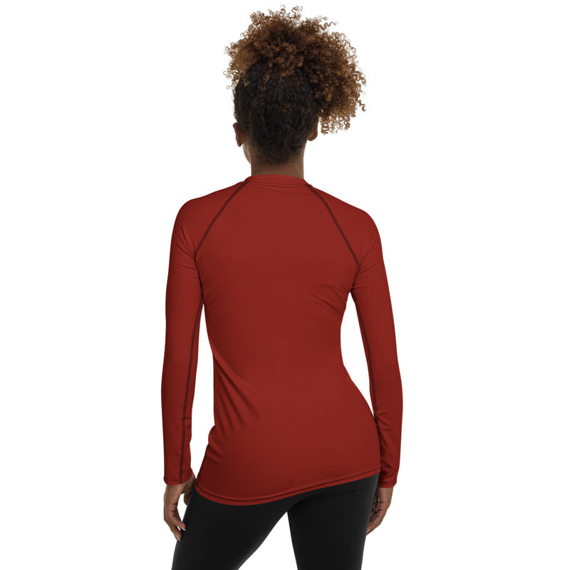 Earth Tone Clay Women's Rash Guard - Objet D'Art