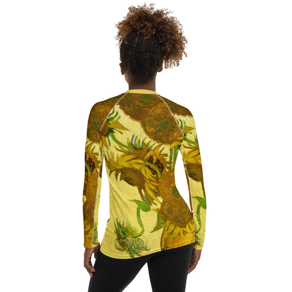 Van Gogh Sunflowers Women's Rash Guard - Objet D'Art