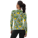 Lemony Dots Women's Rash Guard - Objet D'Art