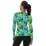 Lemon Dots Women's Rash Guard - Objet D'Art