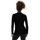 Kaleidoscope of Butterflies Women's Rash Guard - Objet D'Art